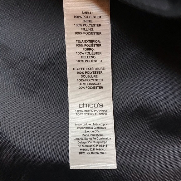 Weekends by Chico’s Black and Pastel Quilted Vest with Pockets, EUC, 1/M/L - Picture 12 of 13